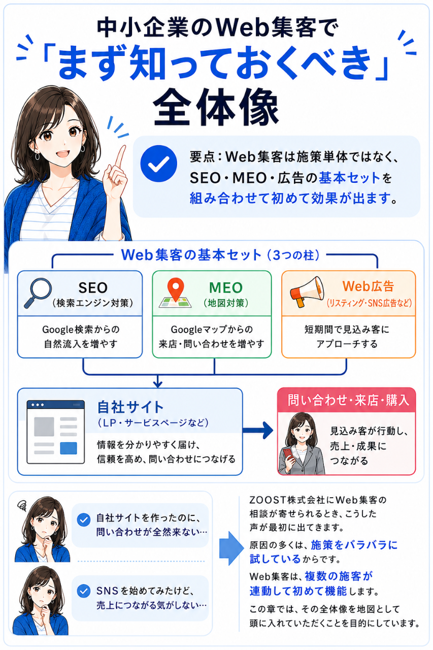 中小企業のWeb集客でまず知っておくべき全体像