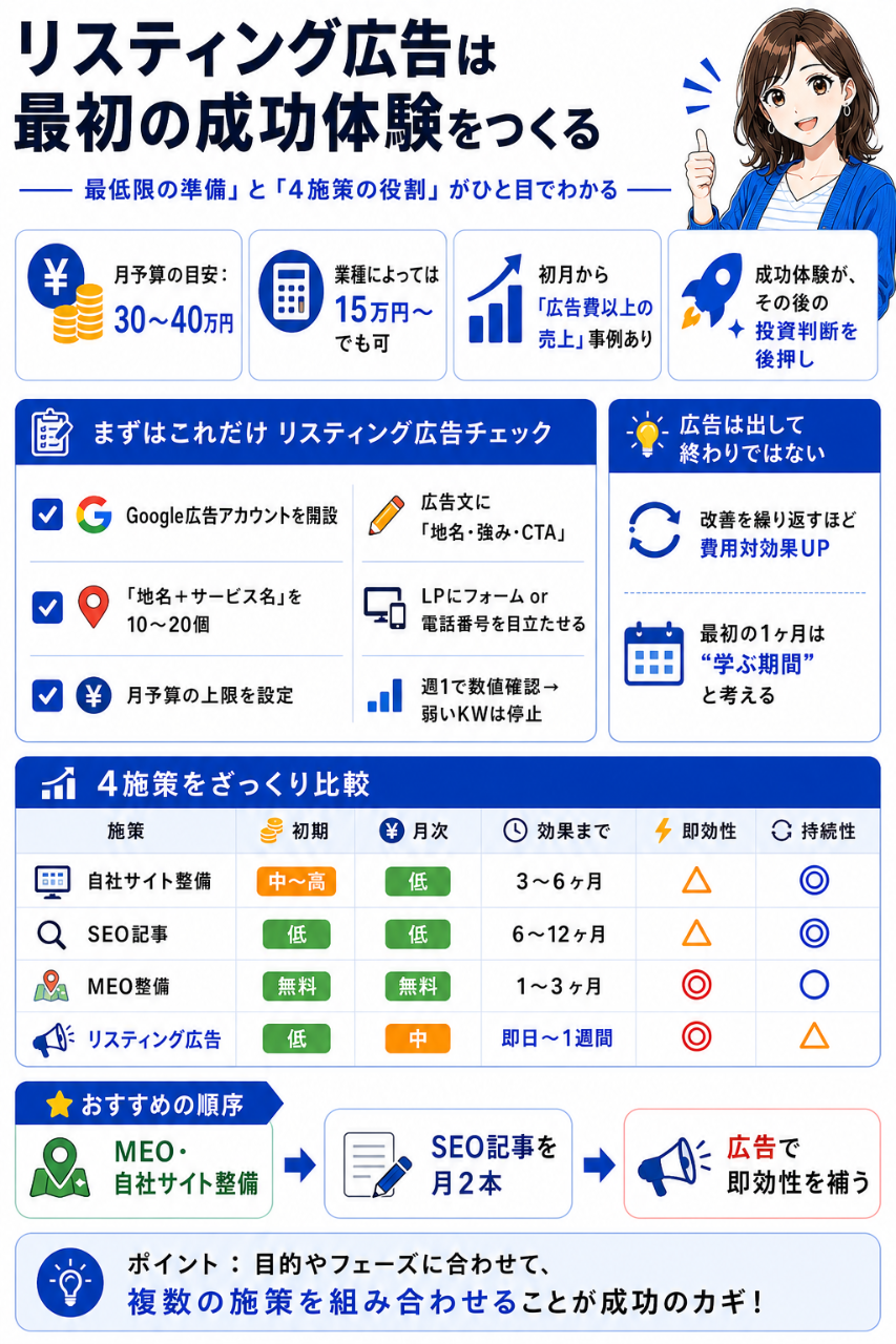 リスティング広告は最初の成功体験を作る